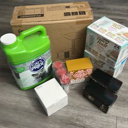 Brand new cat items, cat litter, cat food, cat snacks, cat, deodorizer, cat scratch pad