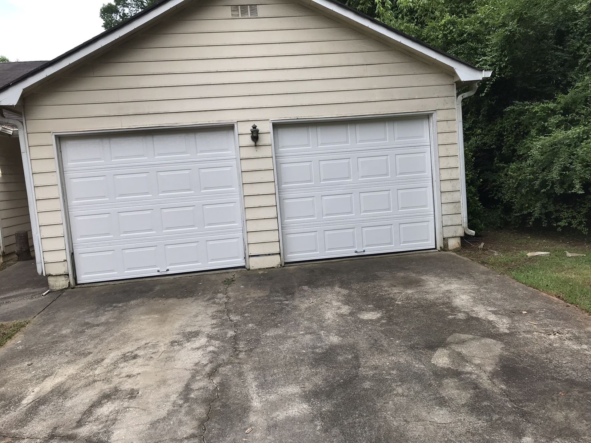 New 8x7 Insulated Garage Door