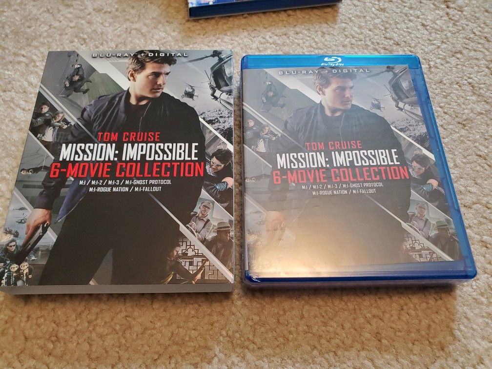 Mission: Impossible. 6 Movie collection. Blu-ray +digital Brand New