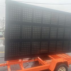 3 row traffic message board trailer