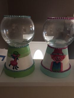 Troll centerpieces troll party