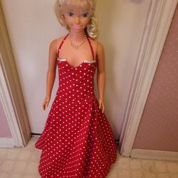 Rare 1992 3ft My Size Barbie Doll With Extra Dress
