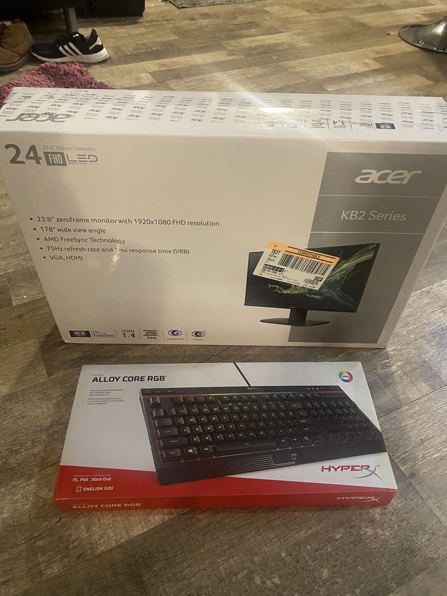 Computer And Keyboard