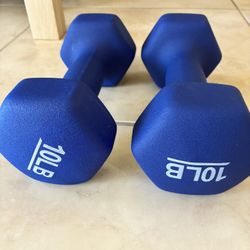 10 LB Dumbbells  2ea