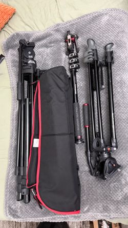 MANFROTTO MVMXPRO500US , MANFROTTO MVT502AM, Davis & Sanford FM18 Fluid head USED