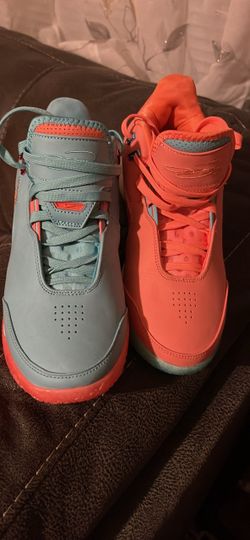 The shoes in your image are the Nike LeBron NXXT Gen AMPD "Miami". This particular colorway is known for its vibrant "mismatched" size 7Y