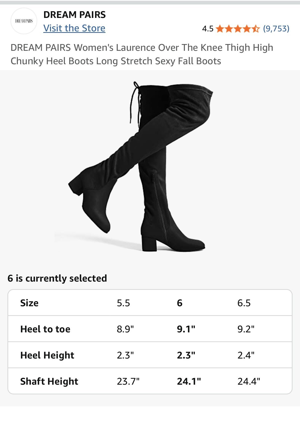 Over The Knee Thigh High Boots - Black