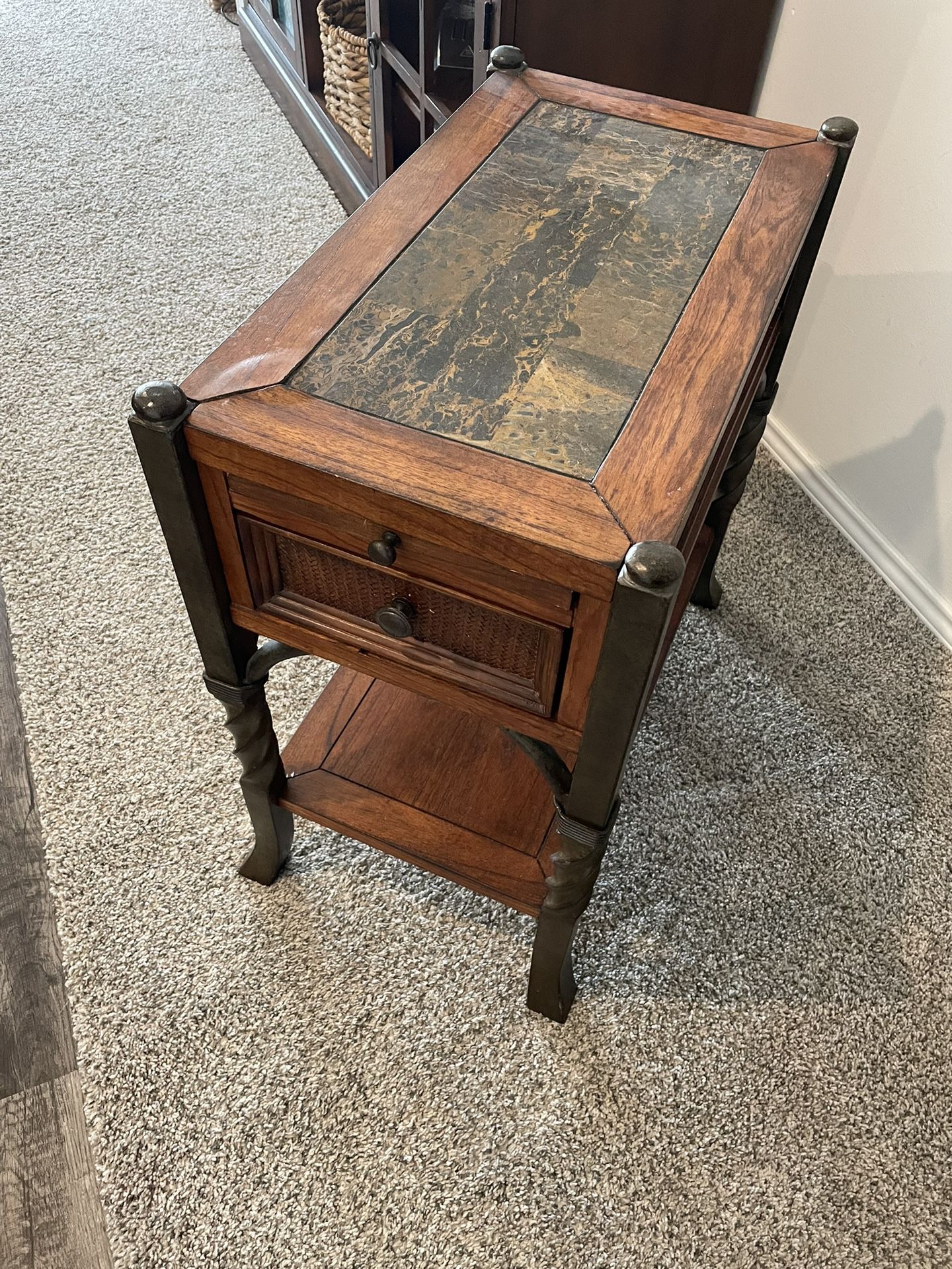Solid End Table