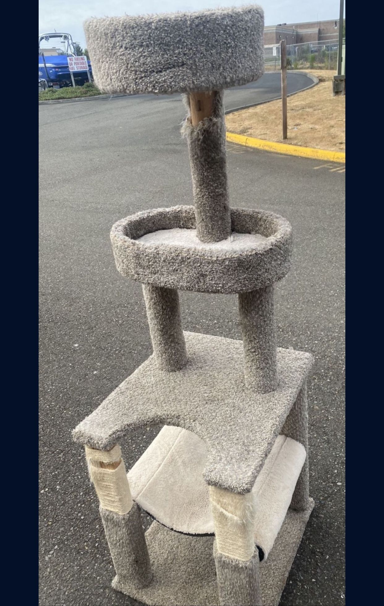 Pick Up Today Saturday Sturdy 5 Tier Large Tall Light Gray Cat Kitty