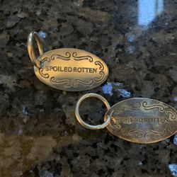 Spoiled Rotten Dog Pet Collar Tag Qty 2