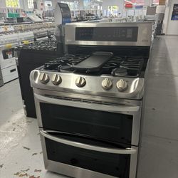 LG Used 30” Range Gas Propane Double Oven / 3 Months Warranty 