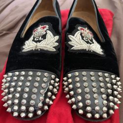 Suede Louboutin Men’s Shoes 