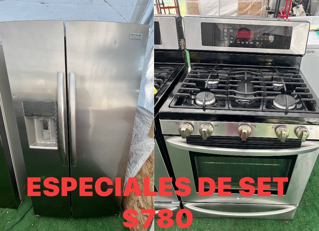SET DE REFRIGERADOR Y ESTUFA EN BUENAS CON DICIONES