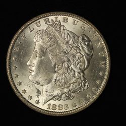 1883 - CC $1 Morgan Silver Dollar Carson City - Free Shipping