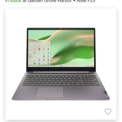 Lenovo 15.6 Inches Touch Screen Ideapad 3 Chrome book