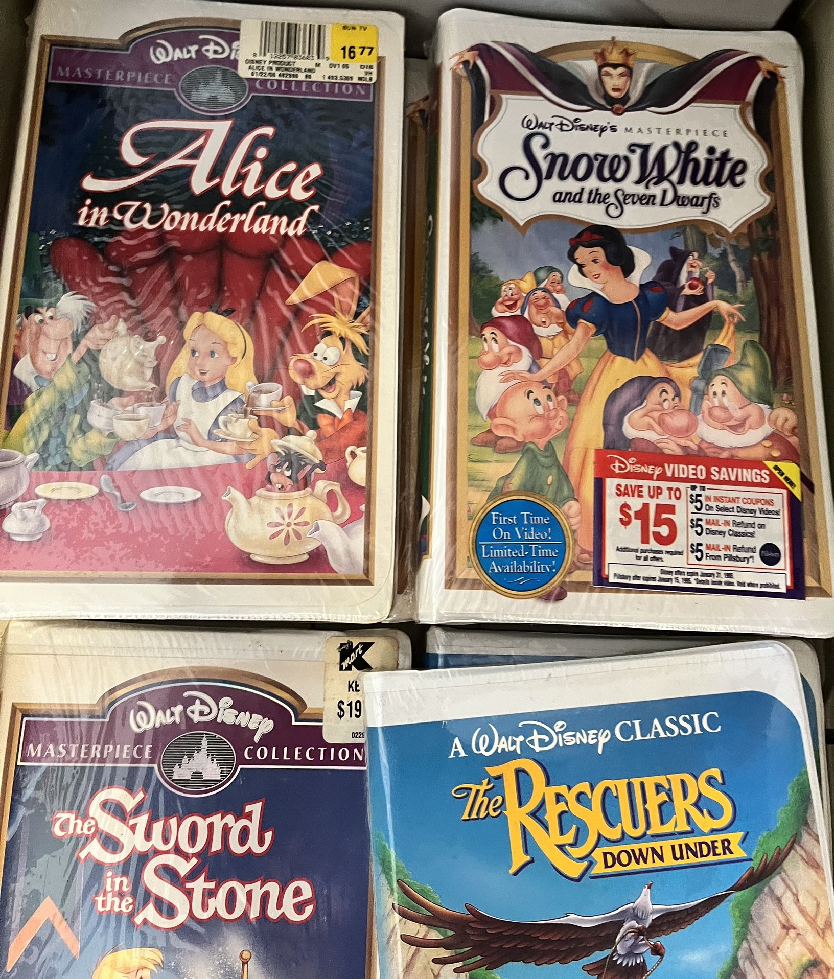 VHS Tapes Unopened New Disney Movies And Kids Movies