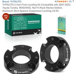 YHTAUTO 2 Inch Front Leveling Kit Compatible with 2007-2023 Toyota Tundra, RWD/4WD, 