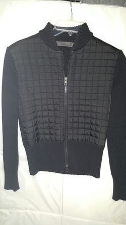Black bommer jacket. In style now. Size small