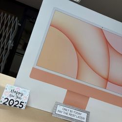 Apple IMac 24 Inch 2021 M1 Desktop - Only $1 Today Pay The Rest Later! 