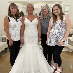 Christina Wu Ivory Fit And Flare Gown Size 12