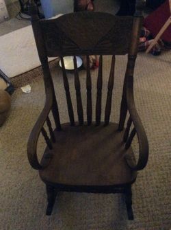 Old wooden child's rocker