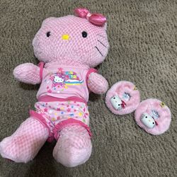 Hello kitty Build A Bear With Pj Set