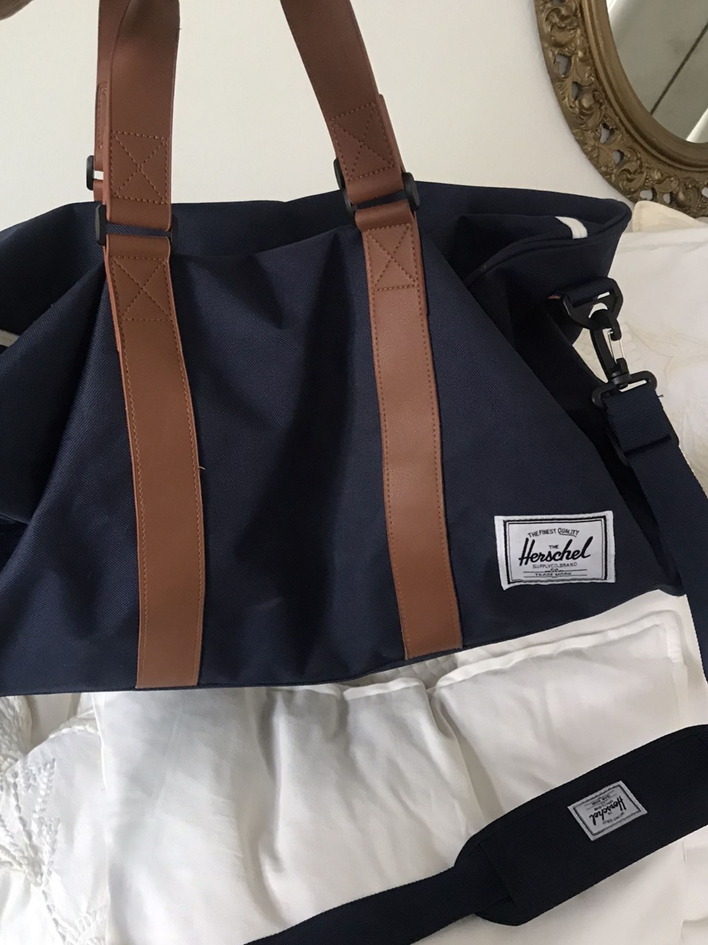 Herschel Navy Duffle Bag