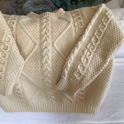 Hand Knit 100% Wool. From Ireland