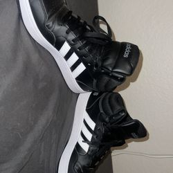 Size 10 - Adidas Hoops 3.0 Mid Core Black No Box