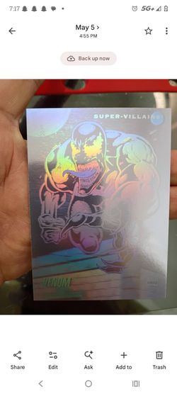 1992 Marvel Venom Hologram card high psa 10 potential
