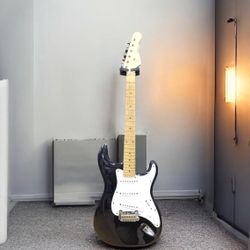 G and L Tribute Legacy Edition Guitar Black Satin Frost 