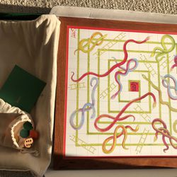 Snakes & Ladders Mahogany Board Family Game