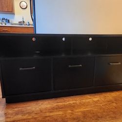 Modern Black TV Stand 