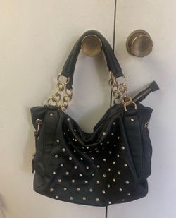 Black Leather Woman Shoulder Bag