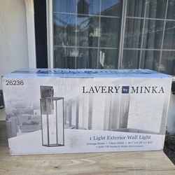 26" Vintage Brass Outdoor Hardwired Wall Lantern 