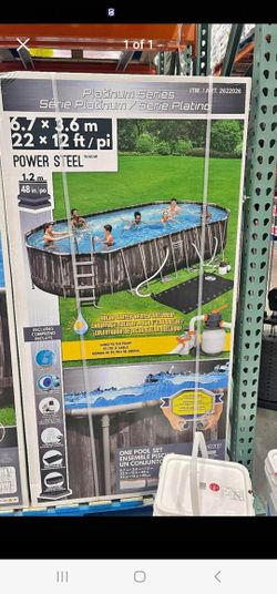 22x12x48 SWIMMING POOL WITH SOLAR WATER HEATER  🔥  (((New)))