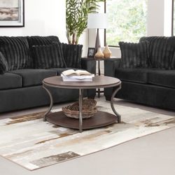 Implosion Black Sofa And Loveseat! 