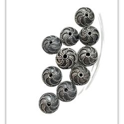 Sterling Silver Swirl Beads