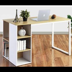Computer Desk With Storage Shelves 