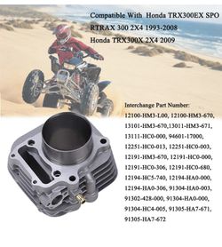 330cc Cylinder Piston Fits This Sportrax TRX300EX Compatible TRX300X Replacement 12100-HM3-L00 12100 Thumbnail