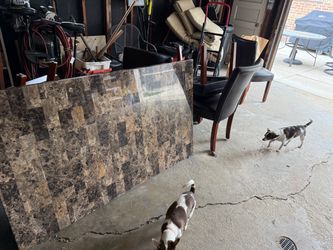 Free     Marble-Table & 6 chairs