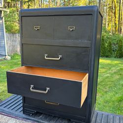 Vintage / Mid century Modern Dresser (black)