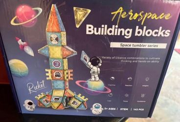 New Aerospace Magnetic Building Blocks. 143 pieces. STEM Educational Toy