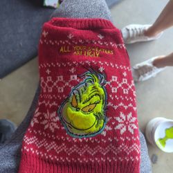 Small Grinch Dog Sweater
