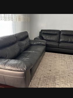 2 set leather sofa