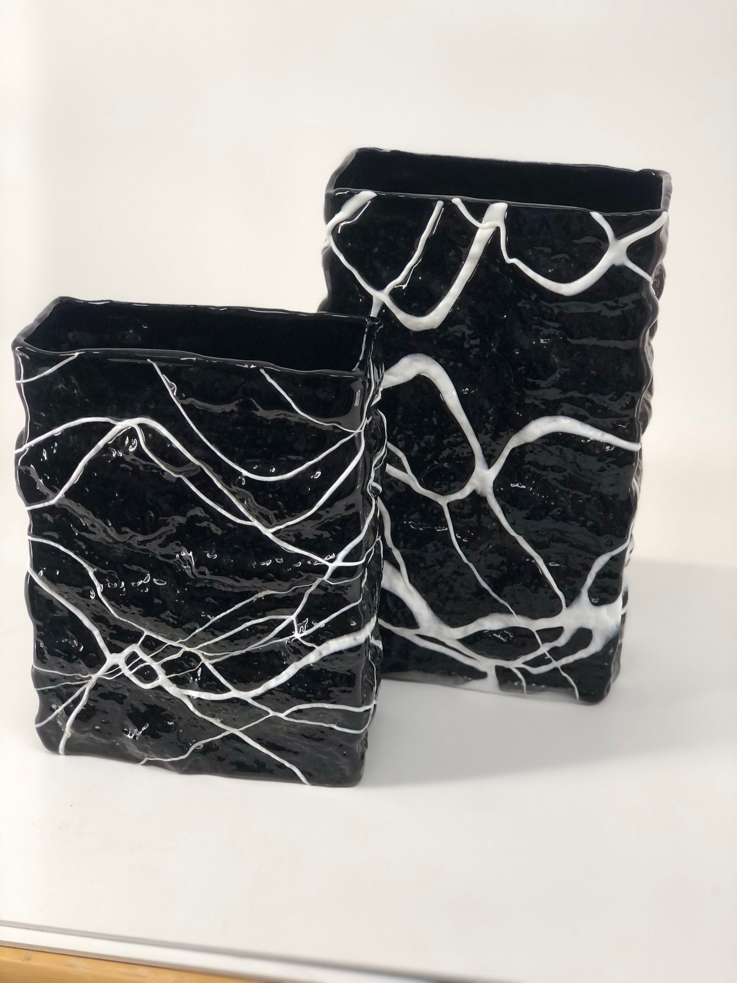 Small glass abstract vase