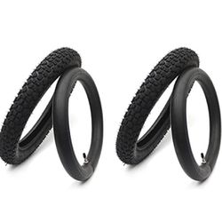 (2-Pack) 2.5/2.75-14” Replacement Dirt Bike Inner Tubes - 60/100-14” Tire Tubes for 50cc to 160cc Di