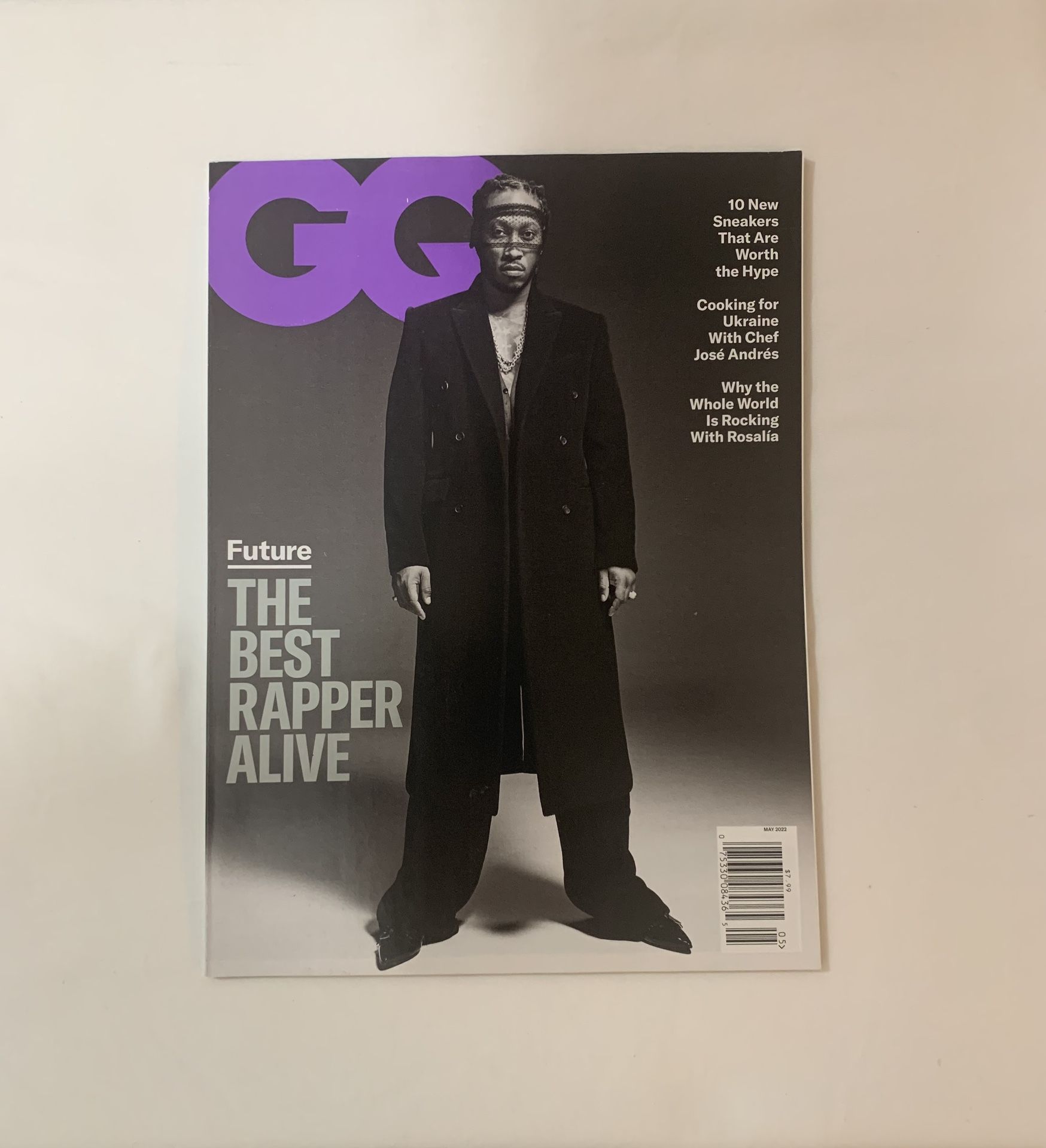 GQ Future “The Best Rapper Alive” Issue May 2022 Magazine Plus Cologne Insert Acqua Di Giorgio Armani