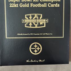22kt Super Bowl XL Steeler Cards