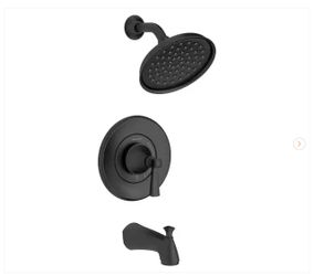 American Standard Rumson Single-Handle 1-Spray Tub and Shower Faucet with 1.8 GPM in Matte Black (Valve Included) - New